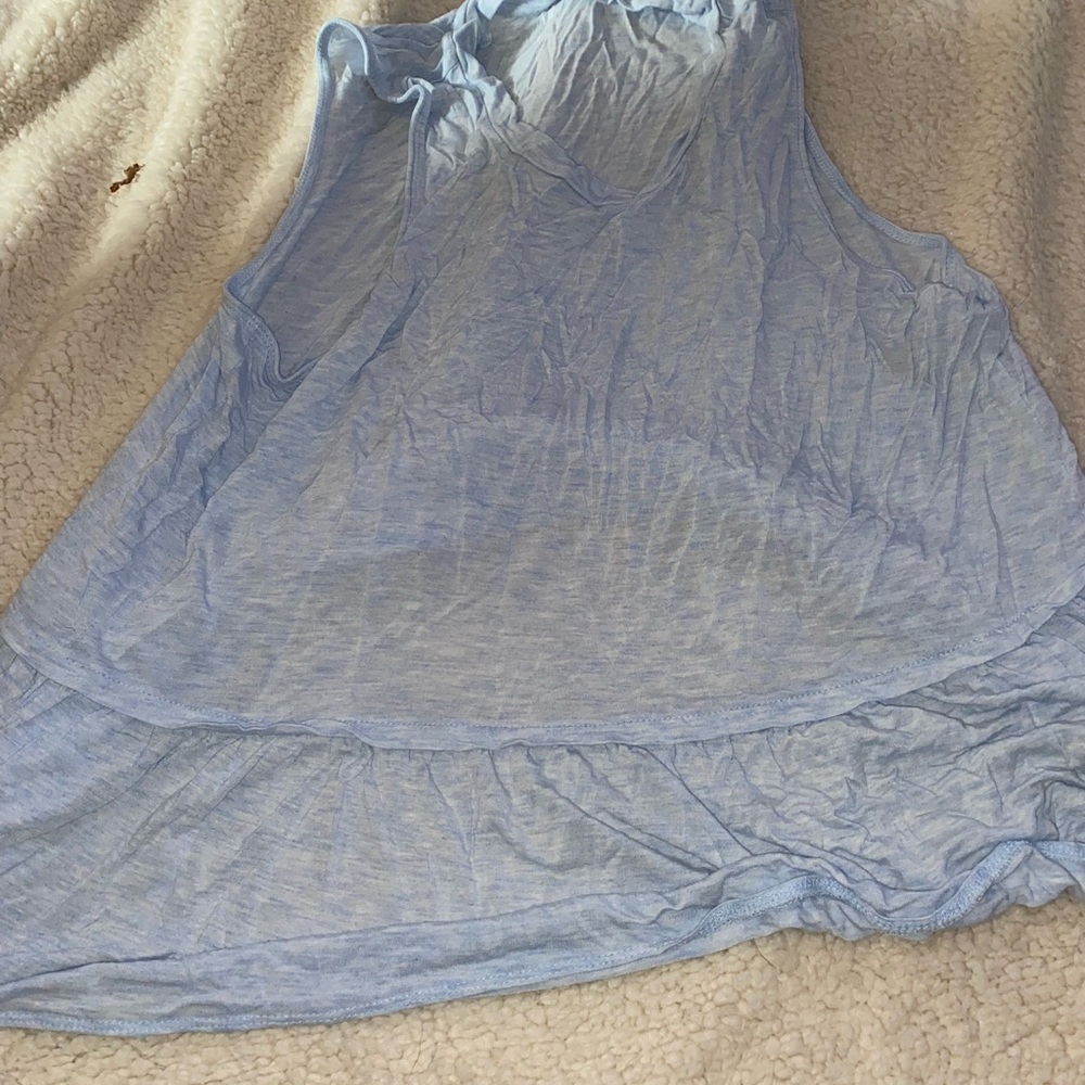 baby blue peplum top